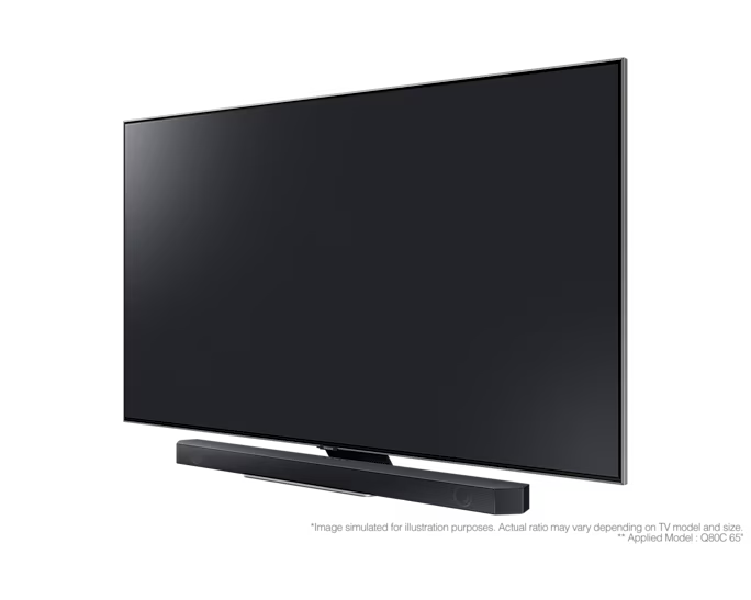 Samsung Home Theatre Q Series 3.1.2ch, 0.5W, Dolby Atmos_DTS-X, Q-Symphony, Adaptive Sound, Synergy with QLED, Wireless Bluetooth Subwoofers HW-Q600C/ZN