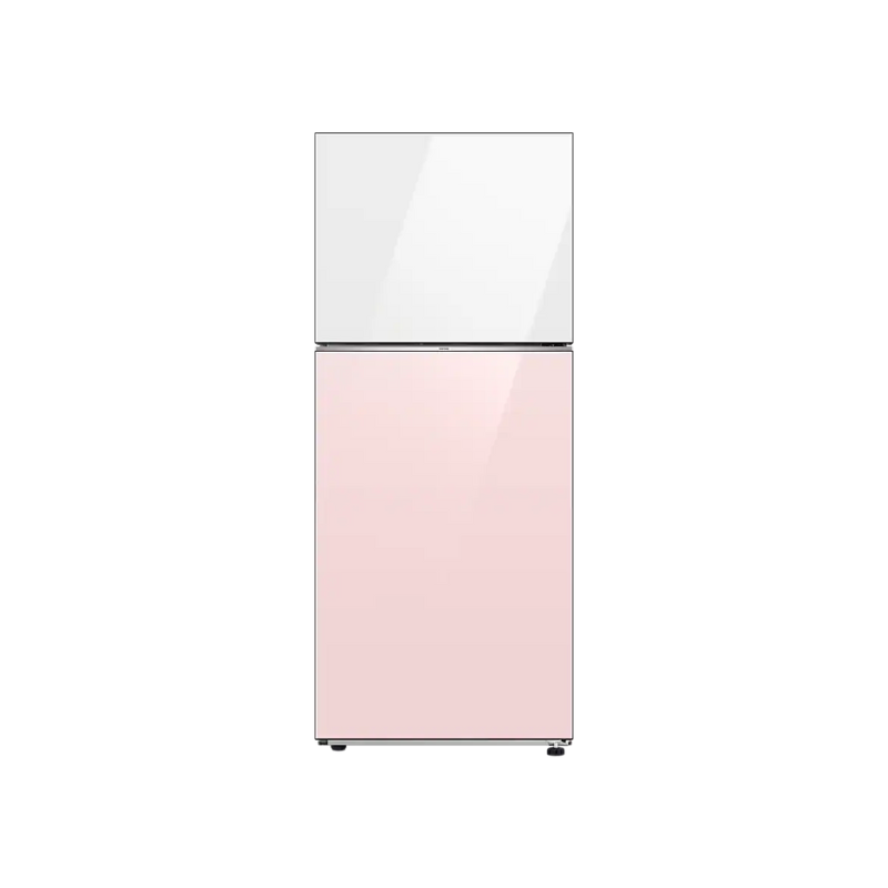 Samsung Refrigerator 393L Double Door Top Freezer Bespoke, SmartThings AI Energy Mode, Spacemax White/Pink RT38CB66218CUT