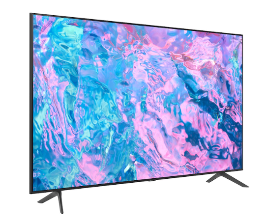 Samsung 65" Crystal UHD 4K Smart TV Class CU7000 Series with PurColor, Motion Xcelerator, UHD Upscaling, Q-Symphony, Game Hub 65CU7000