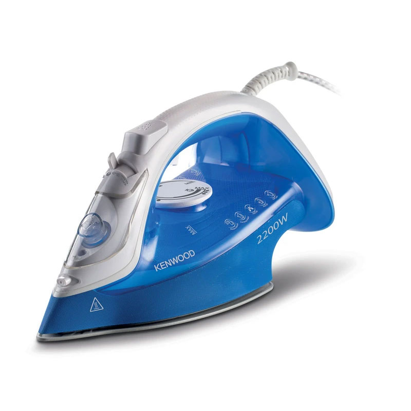Kenwood Steam Iron 2200W with Ceramic Soleplate Anti-Drip Anti-Calc Self Clean Continuous Steam Burst Spray Function STP60.000WB