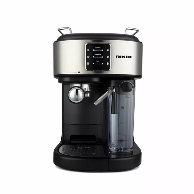 Nikai Coffee Maker 1250w For Making Espresso Cappuccino & Latte - Coffee Machine Detachable Milk Tank Water Tank Adjustable Drip Tray NEM530A