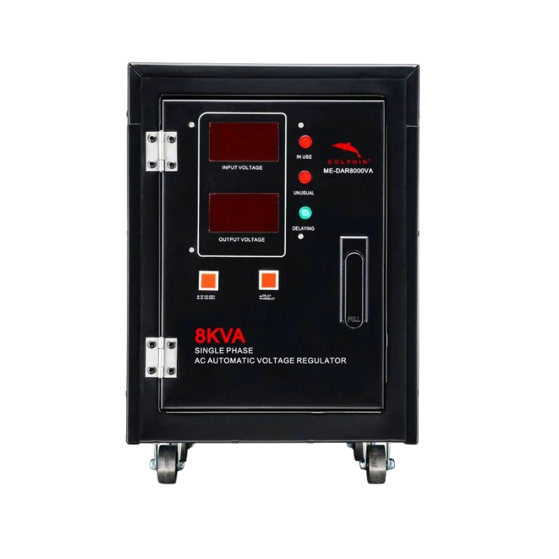 Dolphin Digital Stabilizer 8KVA Single Phase Relay Type Digital Display