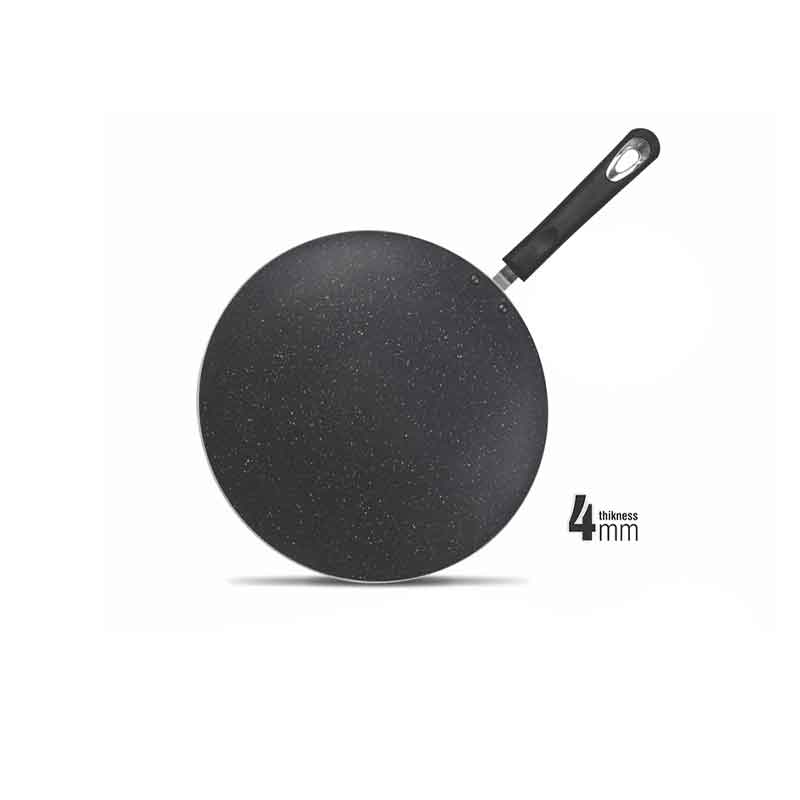 Nadstar Tawa 26CM Nonstick Interior For Low Fat Healthy Cooking 10 Inch Baking Disk xMarble Coating Becolite Suitable For All Source TB26
