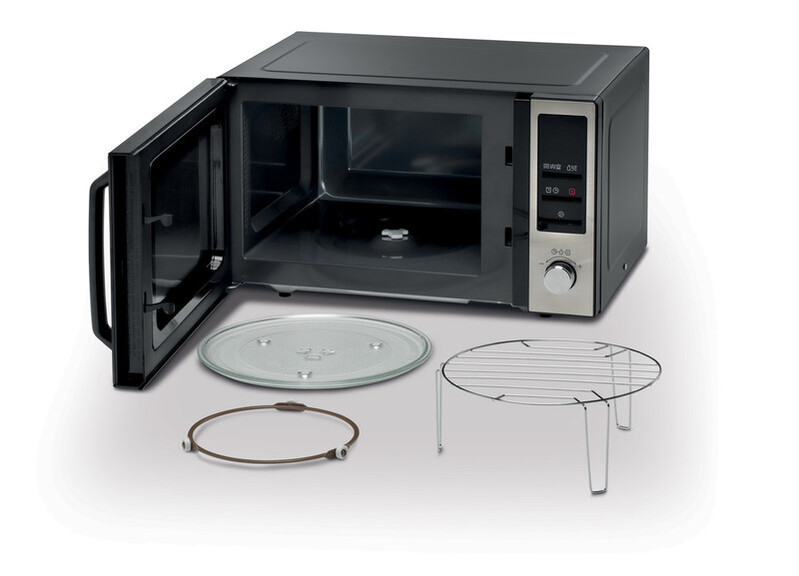 Kenwood 25L Microwave Oven with Grill Digital Display 5 Power Levels Defrost Function Stainless Steel Auto Menu 95 Minutes Timer Clock Function 800W MWM25.000BK