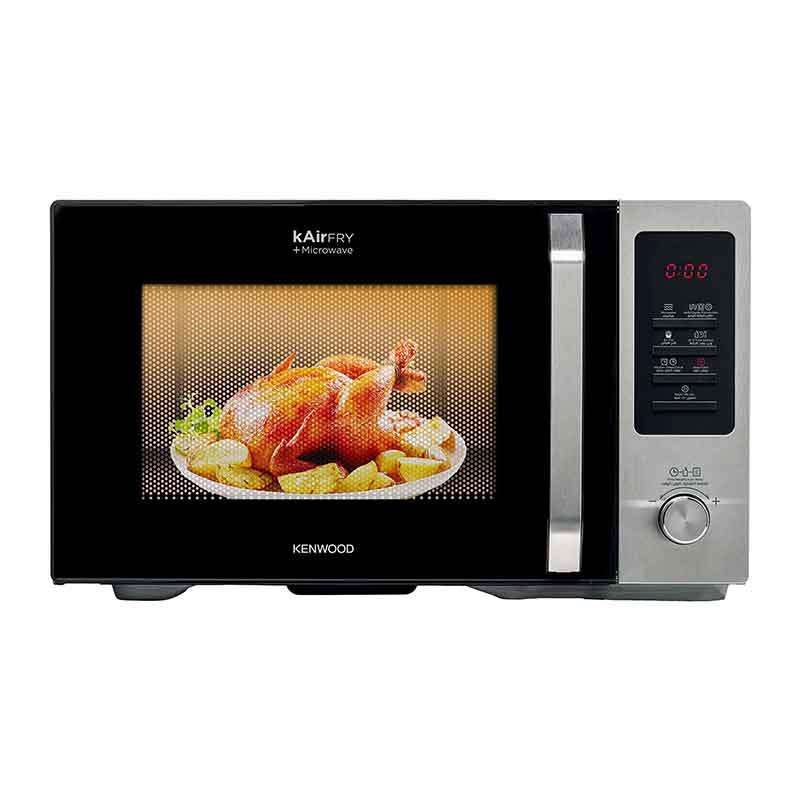 KENWOOD Microwave Oven 30L + Air Fryer + Grill + Convection 1000W 4-in-1 Preset Programs 19 Digital Display 5 Power Levels Defrost Function 95 Minutes Timer Clock Function MWA30.000BK