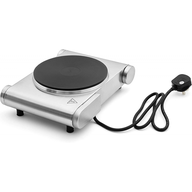 Nikai Electric Hot Plate 1 Plate 1500W Die Cast Iron Hotplates of 188MM Adjustable Thermostat Control NKTOE4N2