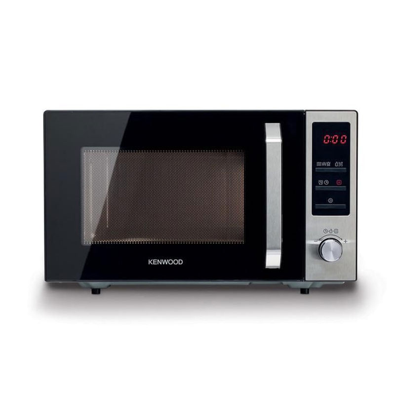 Kenwood 25L Microwave Oven with Grill Digital Display 5 Power Levels Defrost Function Stainless Steel Auto Menu 95 Minutes Timer Clock Function 800W MWM25.000BK