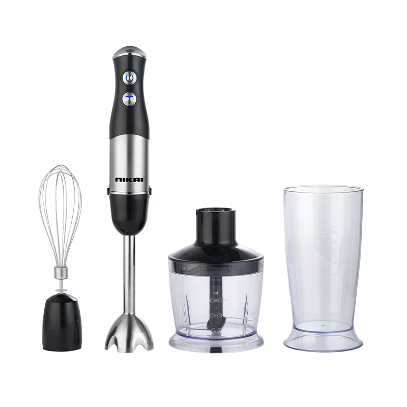 Nikai Hand Blender 500W 4 in 1 w/ Whisk & Chopper 600ML Measuring Cup SS Housing NH919CW