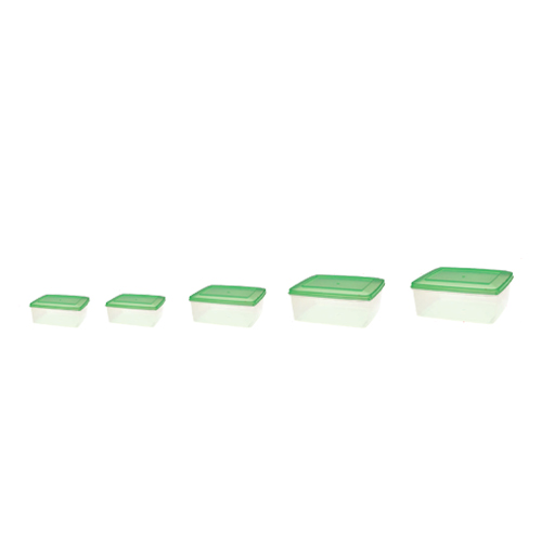 Cello Plastic Container Food Fresh 5pcs Set 1200ml 2000ml 3000ml 4200ml & 6500ml