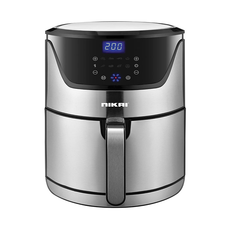 Nikai Air Fryer 6L Multifunctional Low Oil Fryer 1800W Auto Cut Off Non-Stick Coating Pan 60 min. timer Detachable Frying Basket - NAF688DS