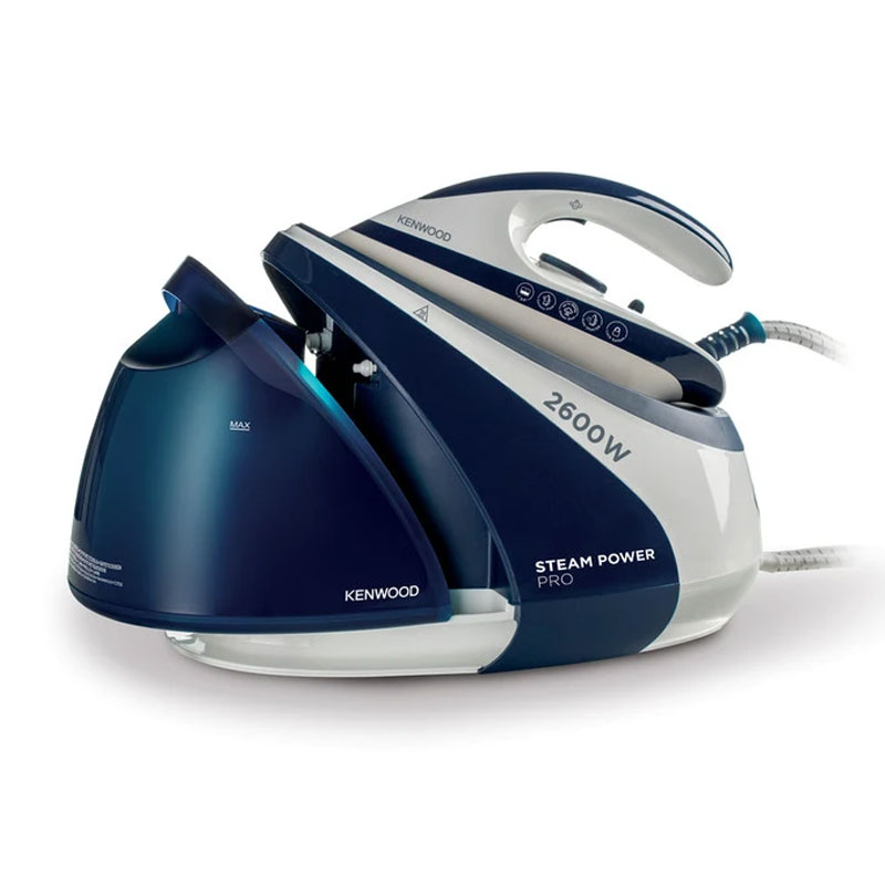 Kenwood Steam Iron Steam Station 2600W With 1.8L Water Tank Capacity Ceramic Soleplate 7 Bar Boiler Pressure 600G Steam Shot Anti Drip Auto Shut Off Self Clean BP SSP70.000WB