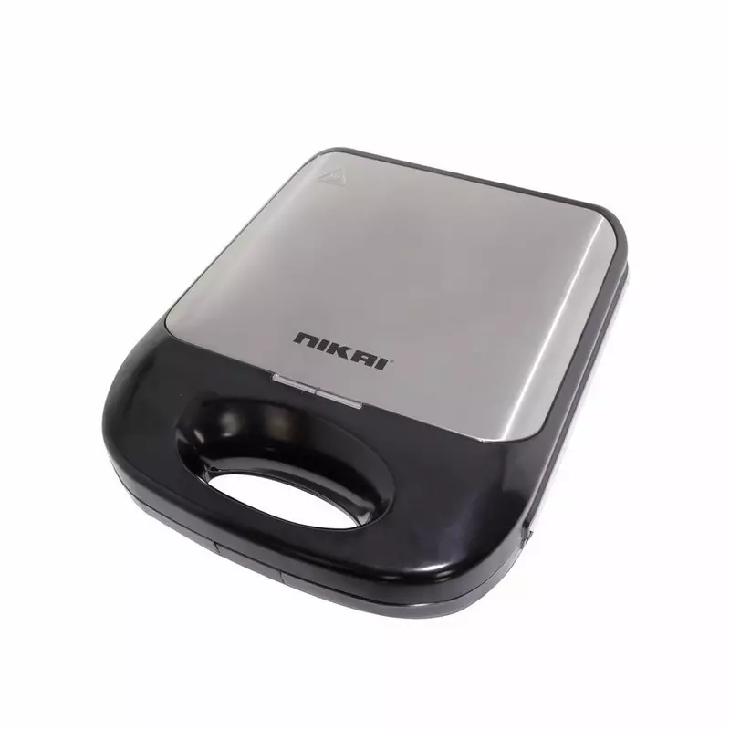 Nikai Sandwich Toaster 1400W 4 Slice Stainless Steel Cool Touch Handle NST925A2
